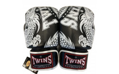 Боксерские перчатки TWINS Special FBGVL3-49 black white 10 oz Боксерские перчатки TWINS Special FBGVL3-49 black white 10 oz