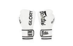 Боксерские перчатки турнира Glory Fairtex BGVG1 white 10 oz Боксерские перчатки турнира Glory Fairtex BGVG1 white 10 oz