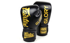 Боксерские перчатки турнира Glory Fairtex BGVG1 black 10 oz Боксерские перчатки турнира Glory Fairtex BGVG1 black 10 oz