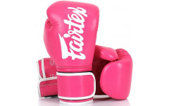 Боксерские перчатки Fairtex BGV14 pink-white 14 oz Боксерские перчатки Fairtex BGV14 pink-white 14 oz
