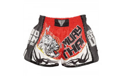 Шорты для бокса BORN TO BE TIGER WHITE-RED XL